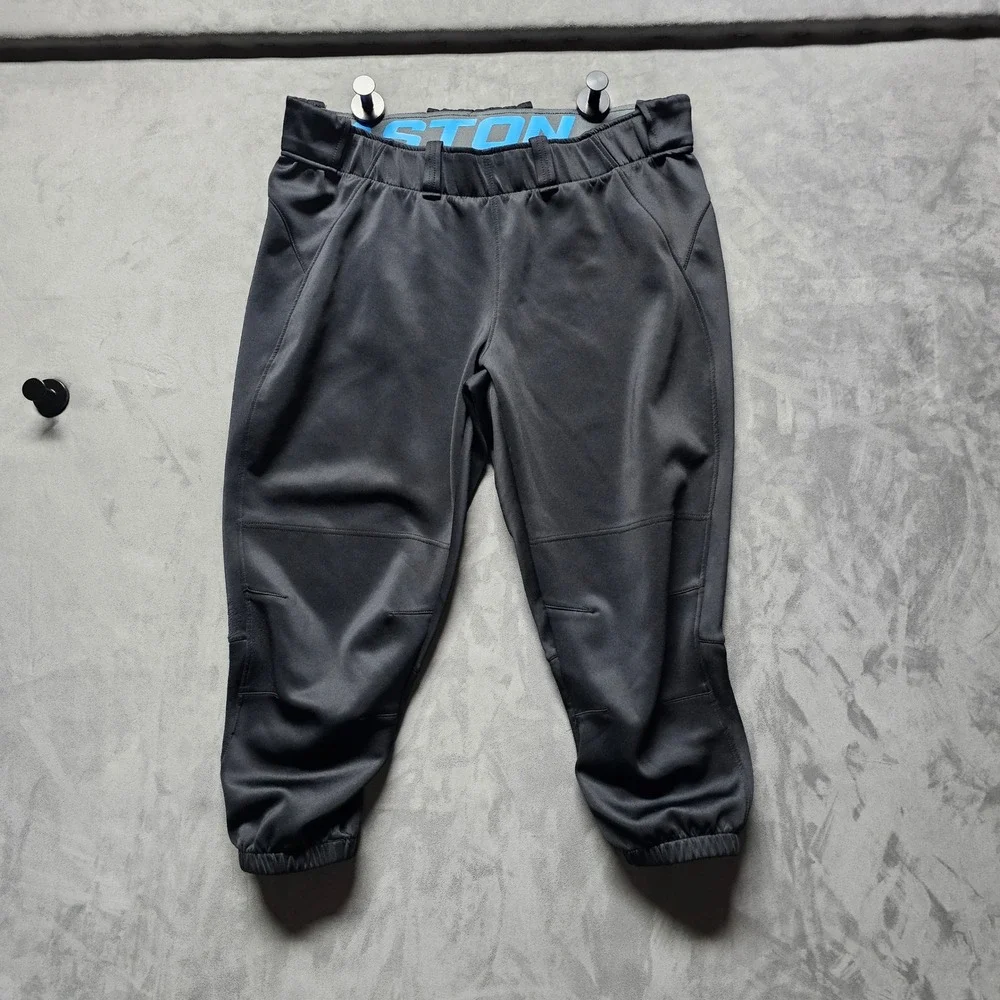 Easton‎ Mens XL Black Padded Baseball Sliding Pants Knicker Length Blue Logo